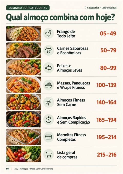 Sumário por categorias